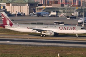 Airbus A321 of Qatar Airways