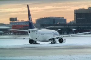 Boeing 737-900 went off runway