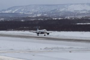 Elizovo airport landing