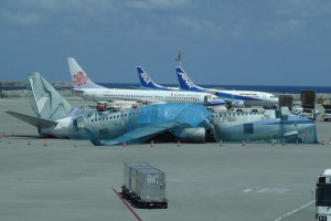 Naha Airport typhoon