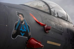 United States Air Force Decorate The Nose Of Their F-15 Eagle For Halloween2