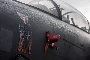 United States Air Force Decorate The Nose Of Their F-15 Eagle For Halloween4