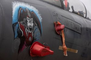 United States Air Force Decorate The Nose Of Their F-15 Eagle For Halloween7